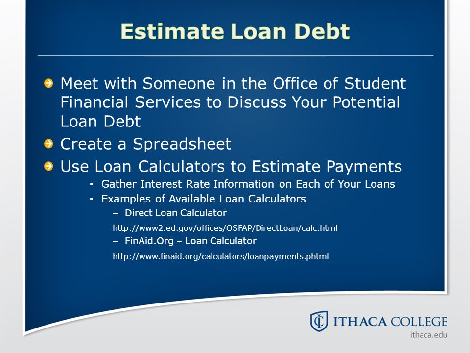 loan calculator college