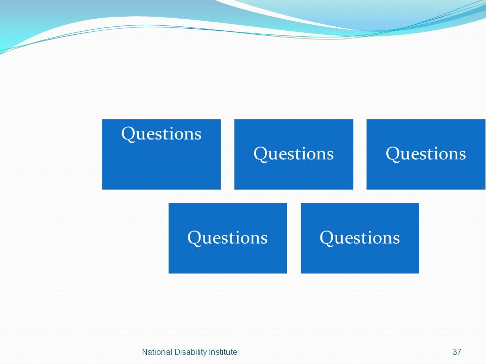 Questions 37National Disability Institute