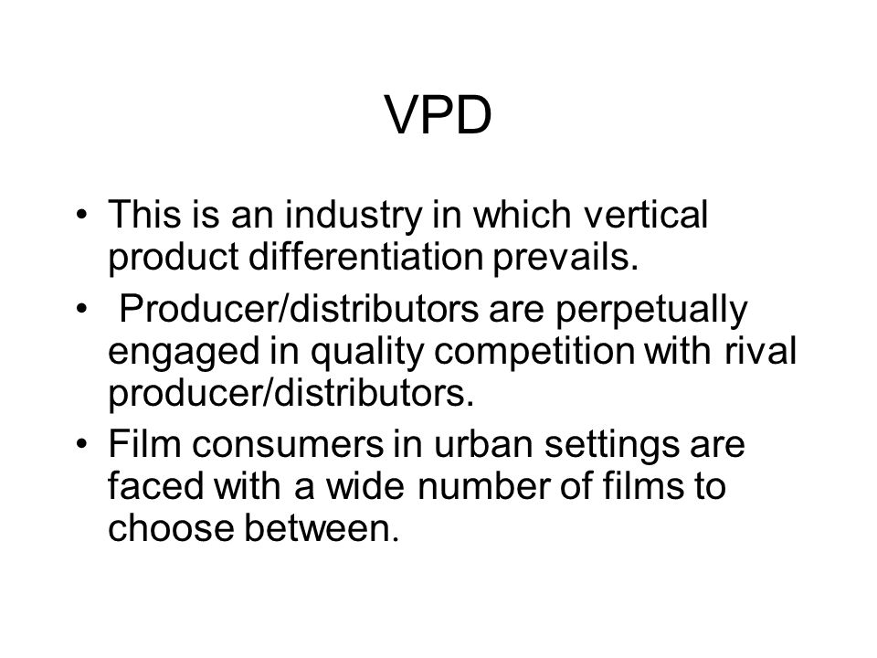 Lecture 3 A Theory Of Consumer Choice VPD This Is An Industry In Which