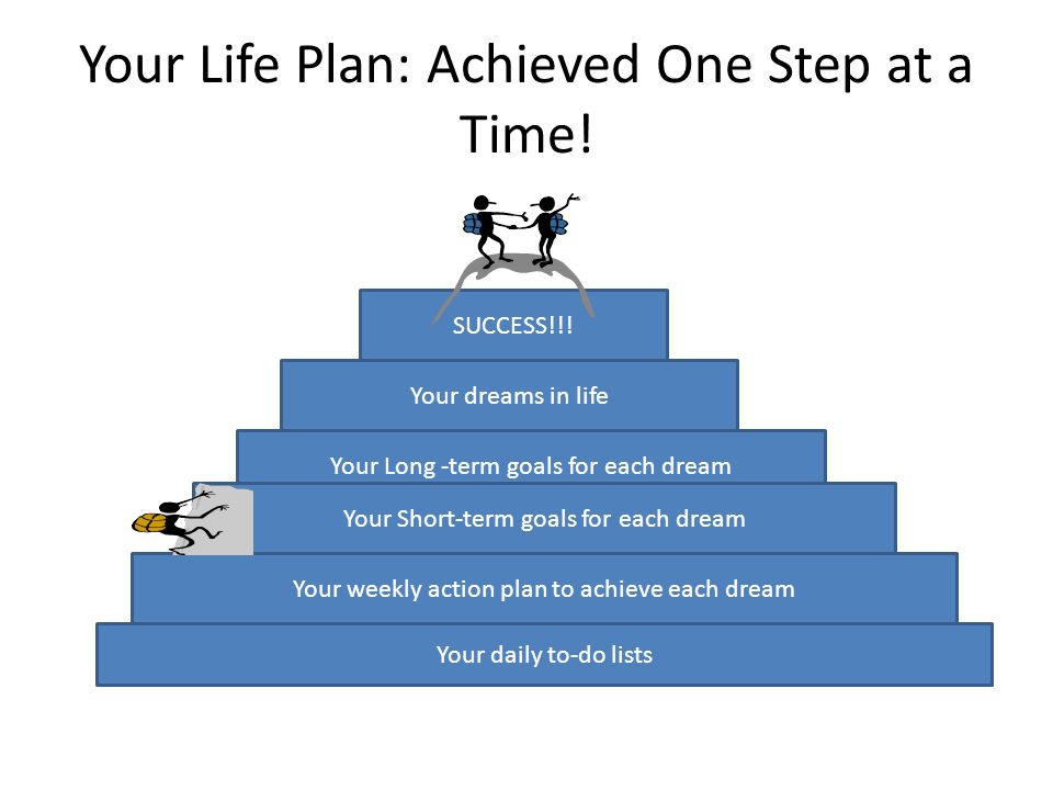 Your Life Plan: Achieved One Step at a Time. SUCCESS!!.