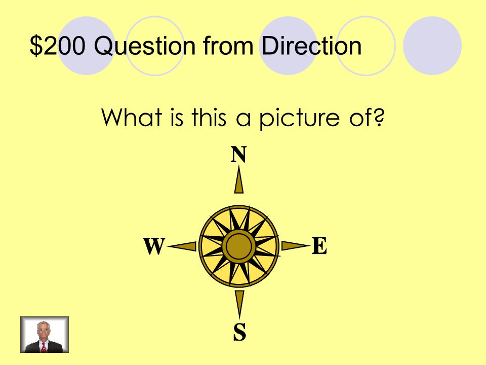 $100 Answer from Direction A globe