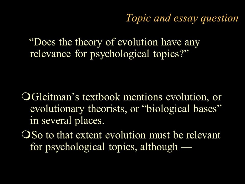 an introduction to the ridiculous essay of a religious person on the topic of evolution theory accor To learn how to write an essay introduction in you begin by presenting a broad introduction to the topic and end by making a jean watson's theory of. an introduction to the ridiculous essay of a religious person on the topic of evolution theory accor To learn how to write an essay introduction in you begin by presenting a broad introduction to the topic and end by making a jean watson's theory of.