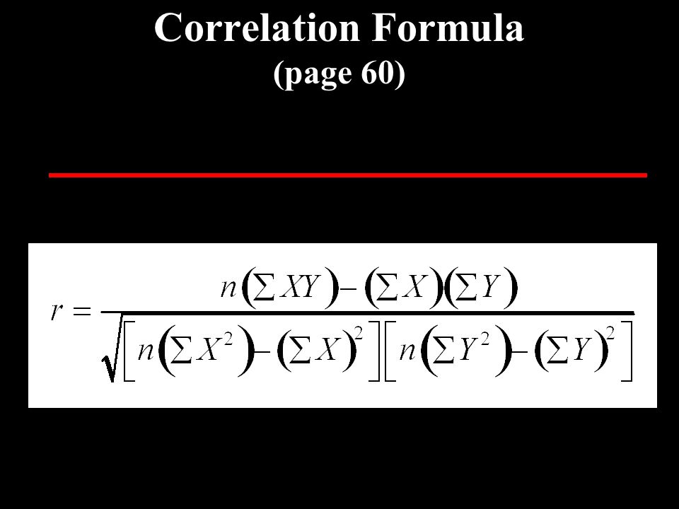 Correlation Formula (page 60)