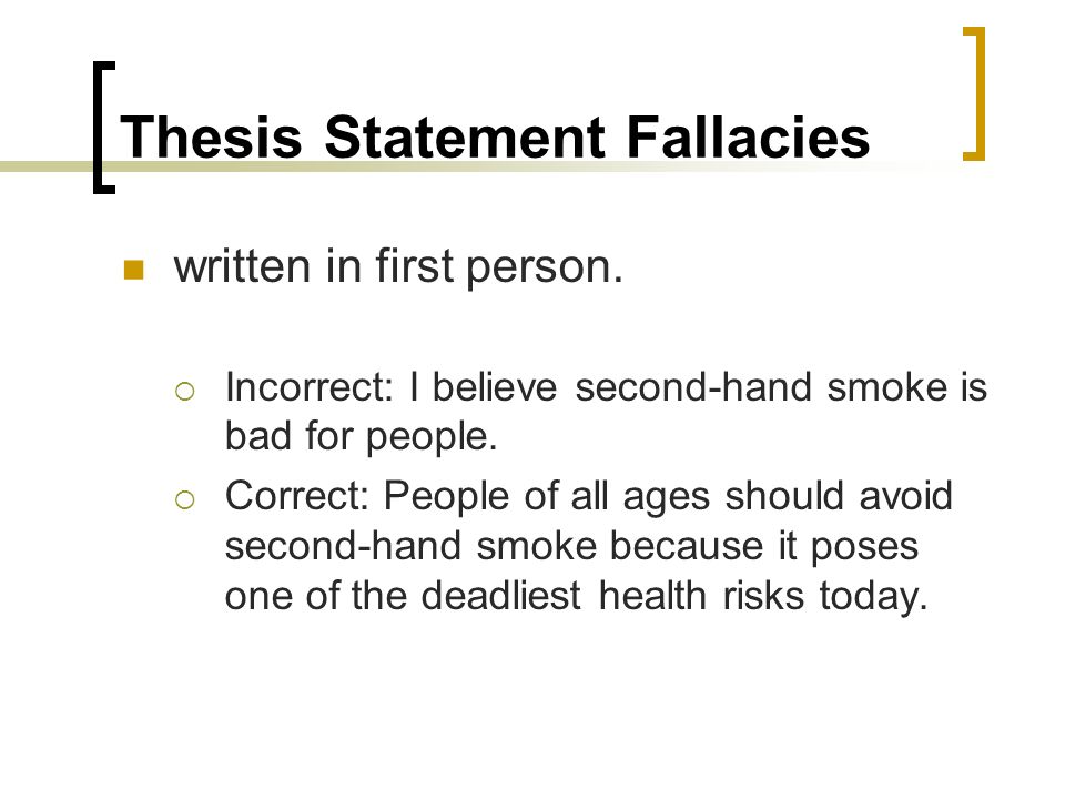 avoid fallacies thesis statement avoid fallacies thesis statement