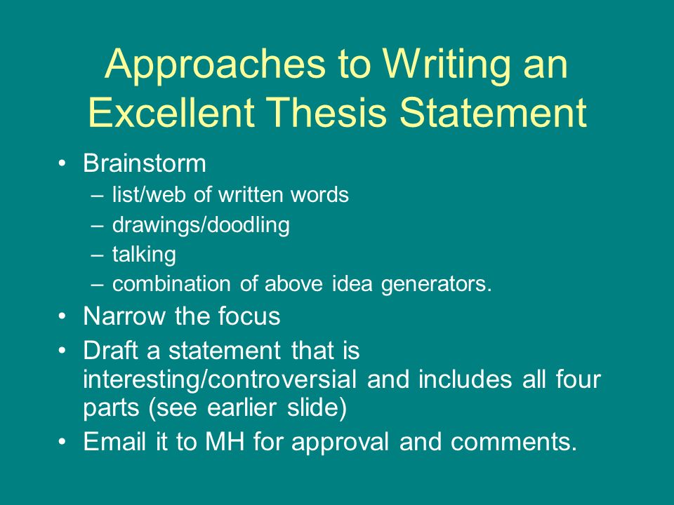 ideas for writing a thesis statement ideas for writing a thesis statement