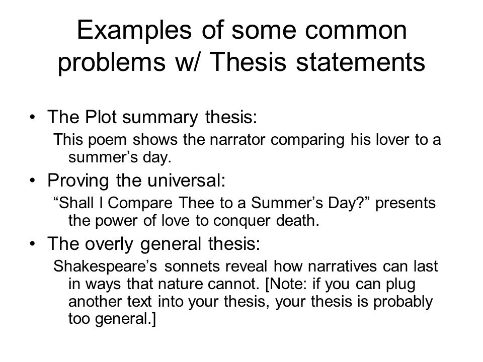 example thesis statement for compare and contrast essay