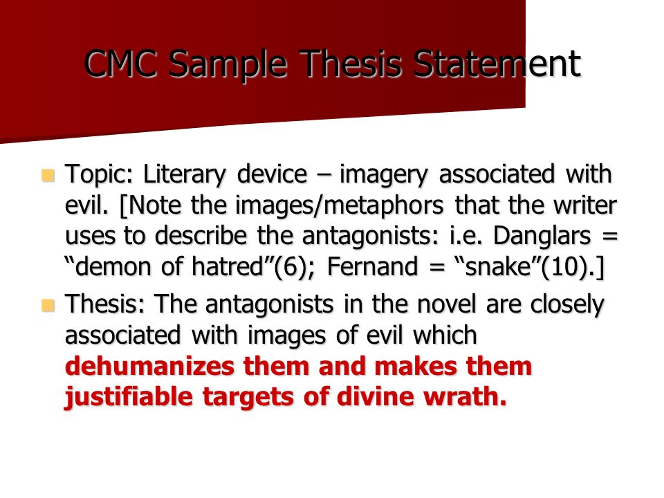 Descriptive Essay Thesis