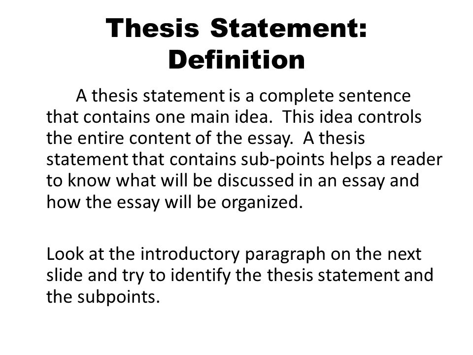 Structuring a Thesis Introduction | Explorations of Style