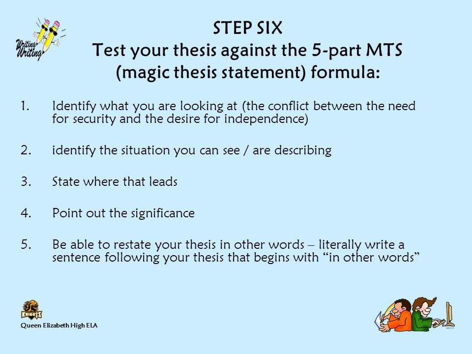 Can A Thesis Be Two Sentences