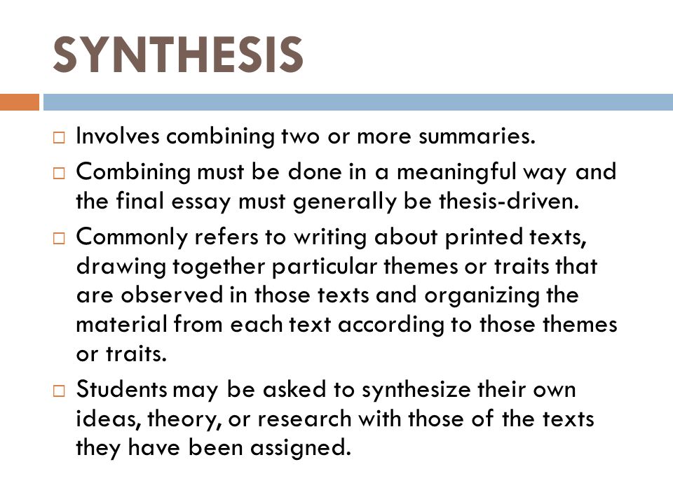 Thesis antithesis synthesis essay examples