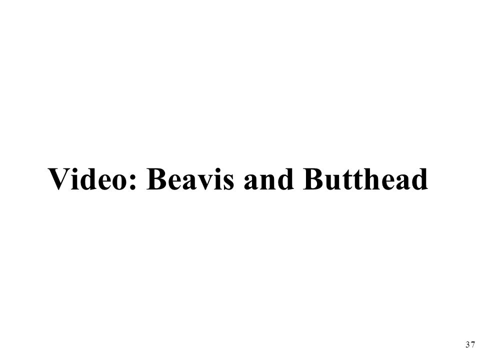 Video: Beavis and Butthead 37