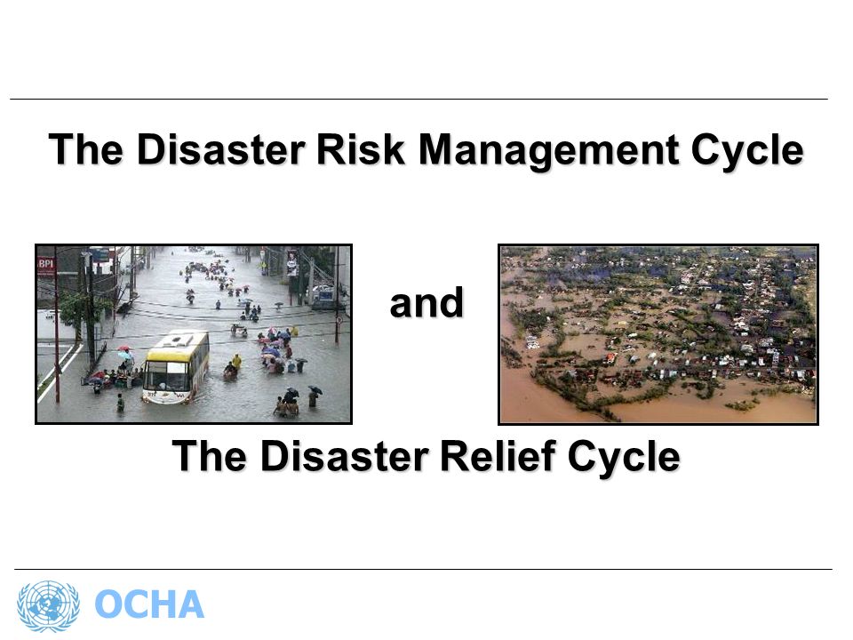 OCHA The Disaster Risk Management Cycle and The Disaster Relief Cycle