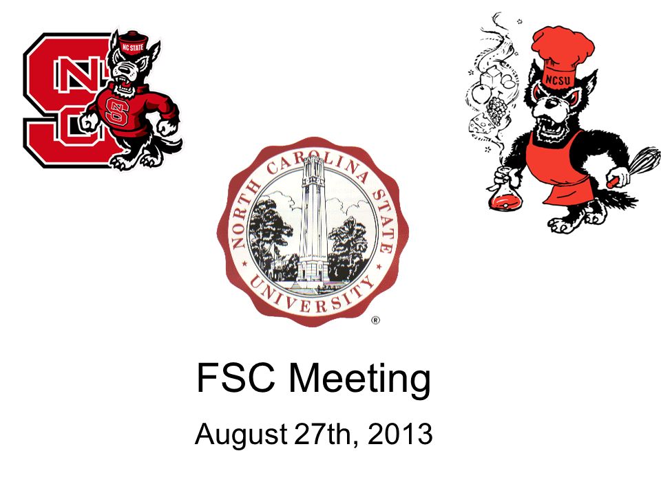 FSC Meeting August 27th, 2013