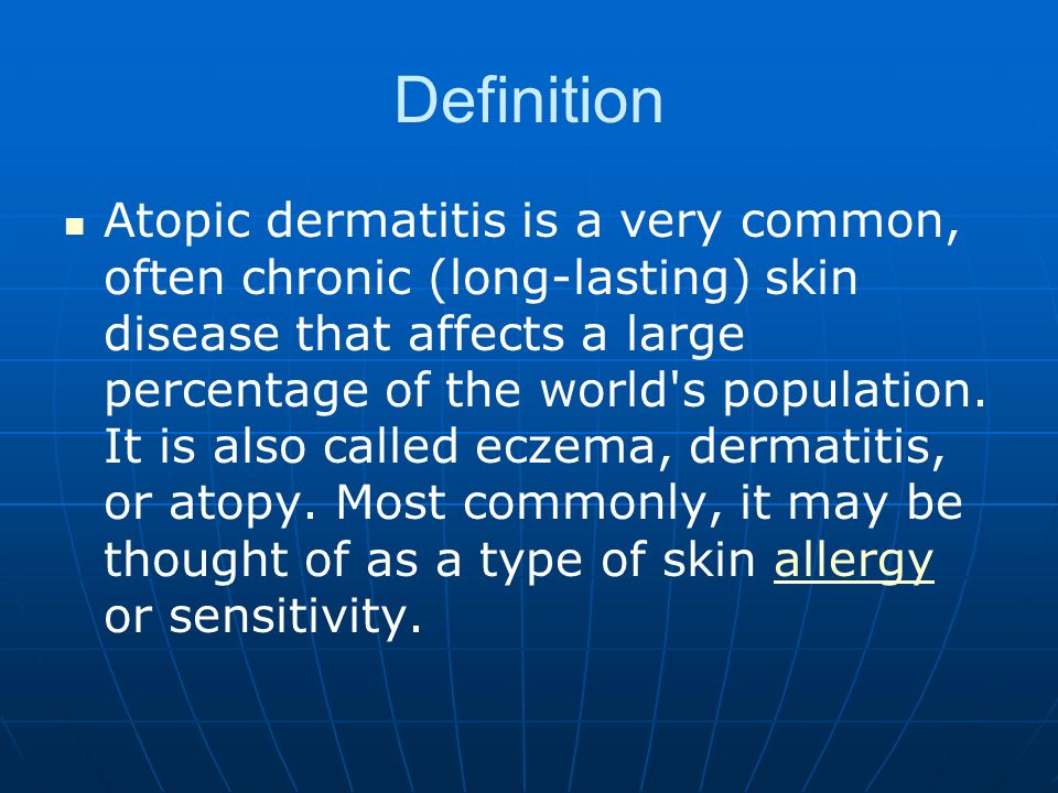 Atopic dermatitis slides