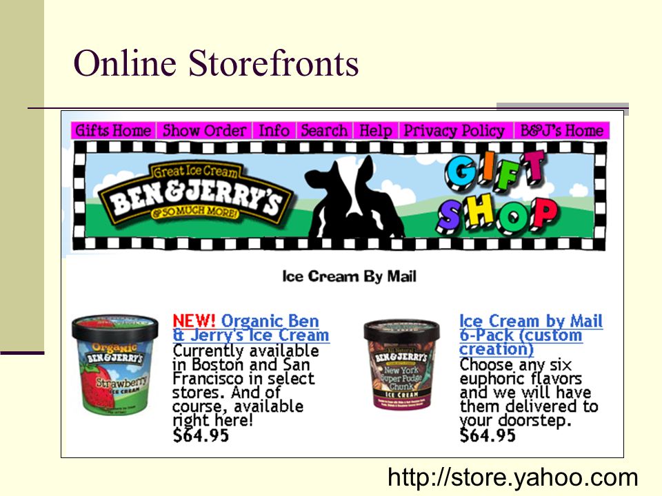 Online Storefronts