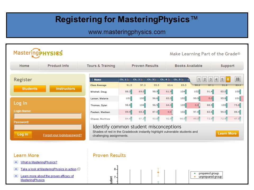 Registering for MasteringPhysics™