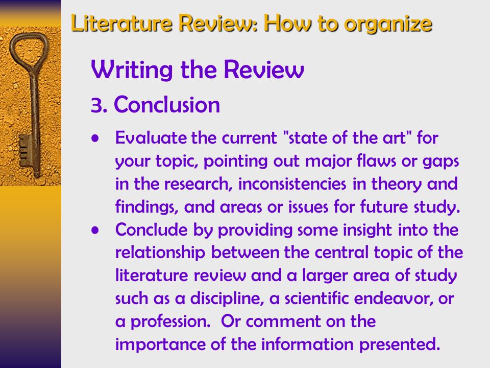 How Write A Literature Review