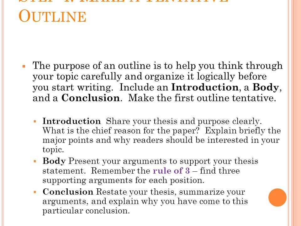 thesis outline purpose thesis outline purpose