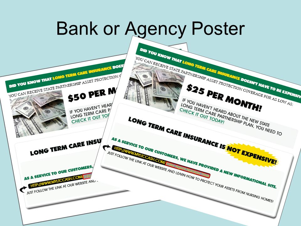 Bank or Agency Poster