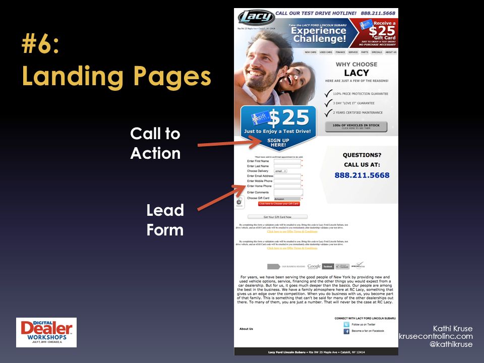 Kathi Kruse #6: Landing Pages Call to Action Lead Form