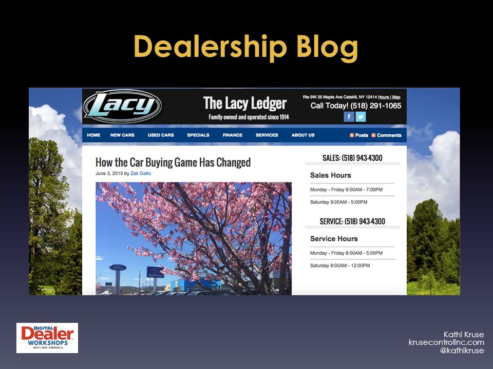 Dealership Blog Kathi Kruse