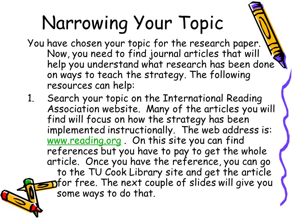 Need Help Writing A Research Paper