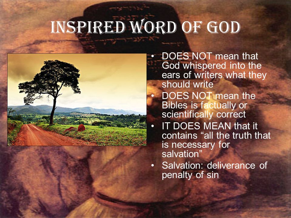 Inspired Word Inspired Word