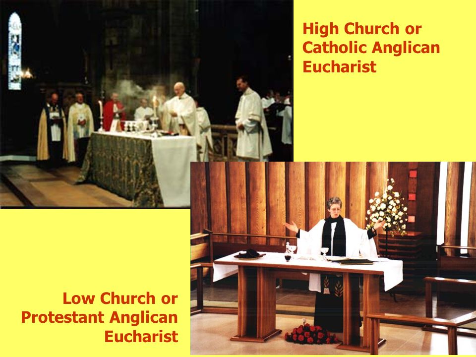 Image result for high church low church