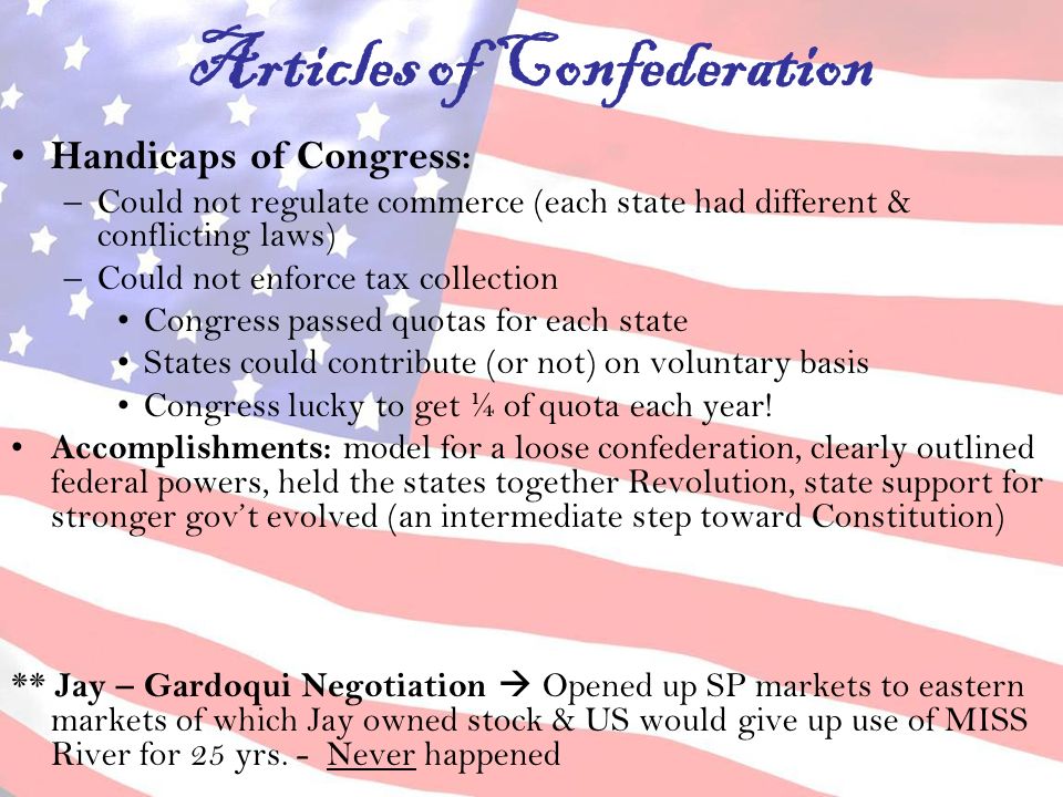 Articles of confederation no separate executive yes