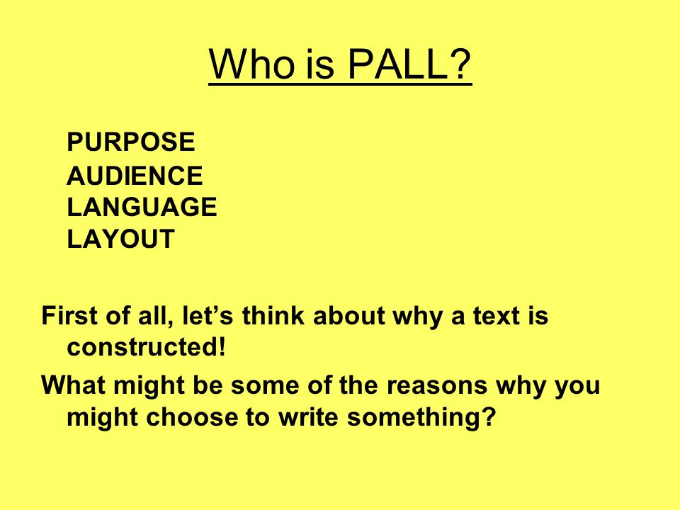 Who is PALL.