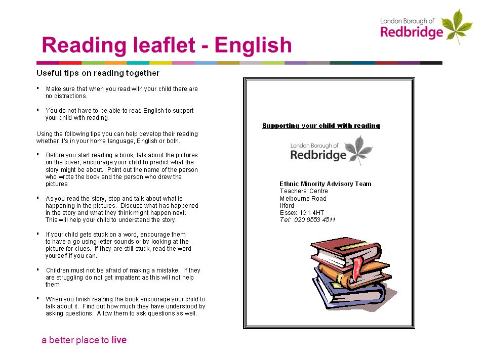 Reading leaflet - English