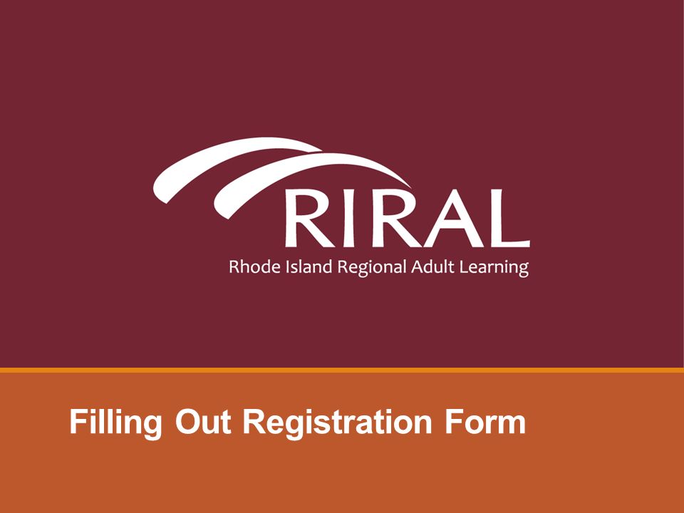 Filling Out Registration Form