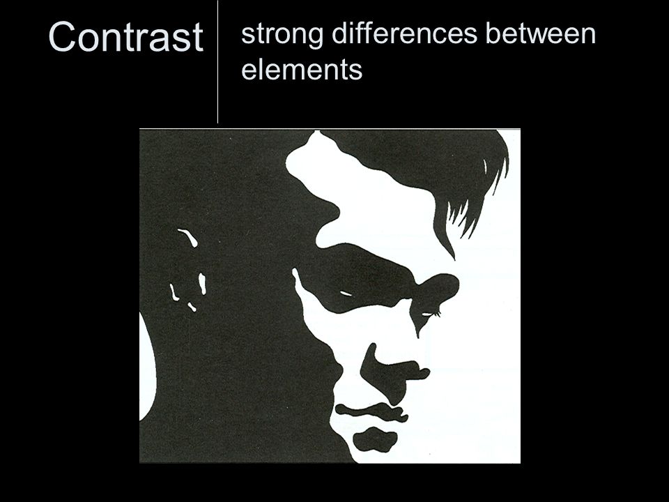 Contrast strong differences between elements