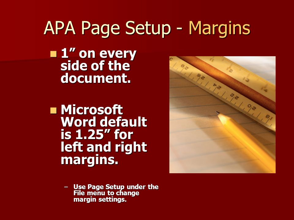 apa page margins