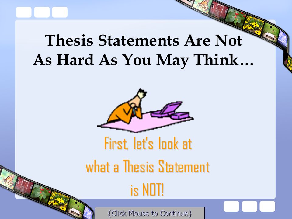 World War 1 Thesis Statement