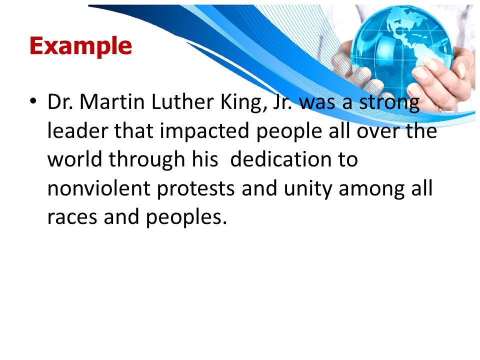 Thesis statement on dr martin luther king jr