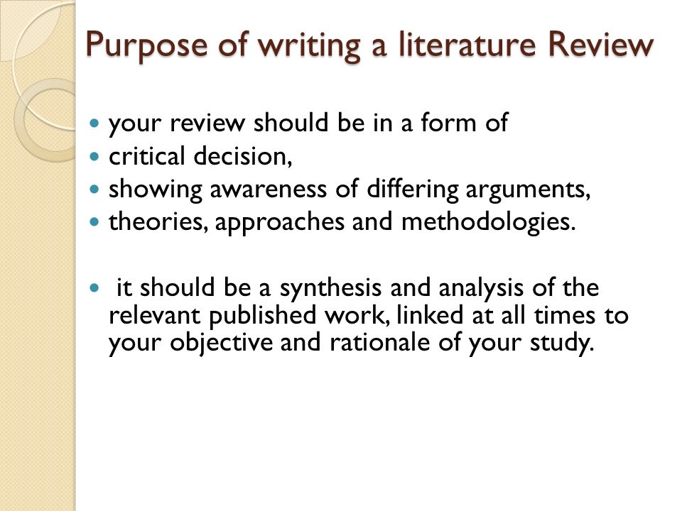 Dissertation Review Service Literature