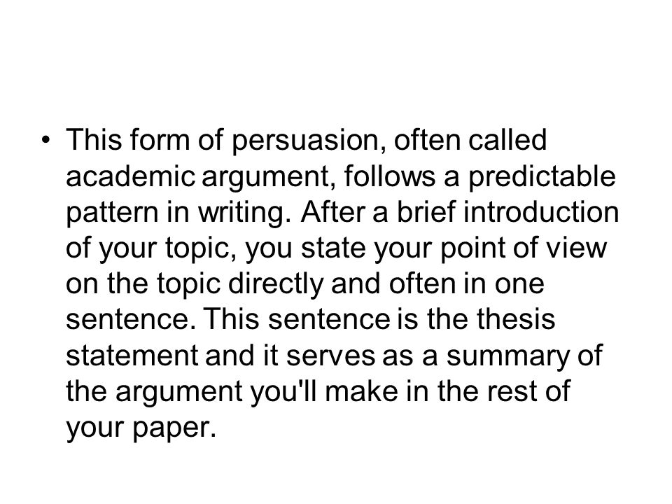 Argument topics for college essays