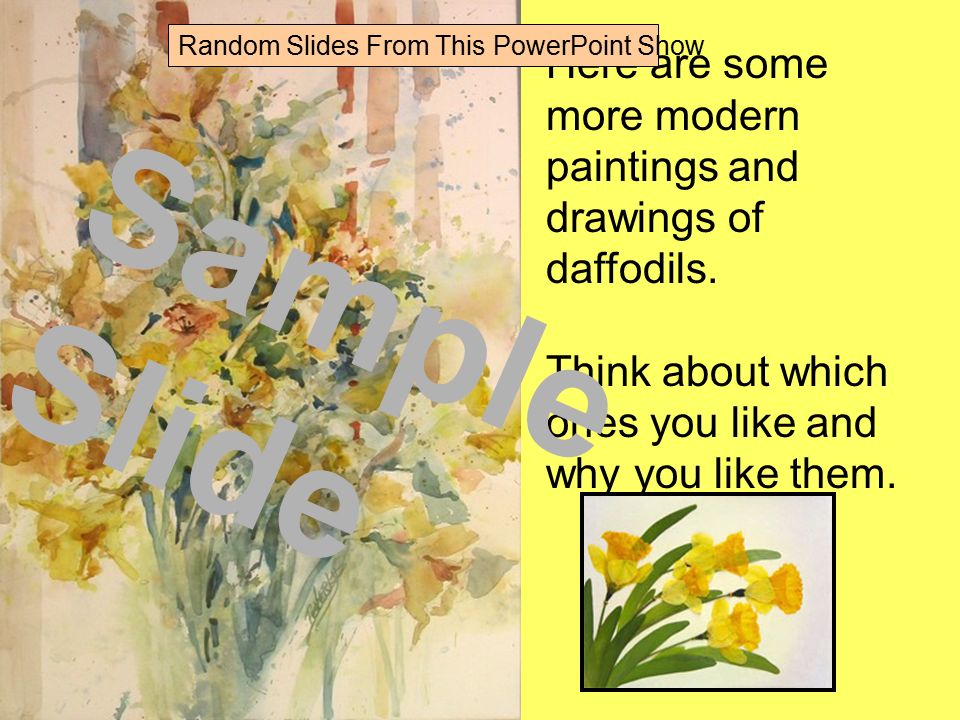 Here are some more modern paintings and drawings of daffodils.