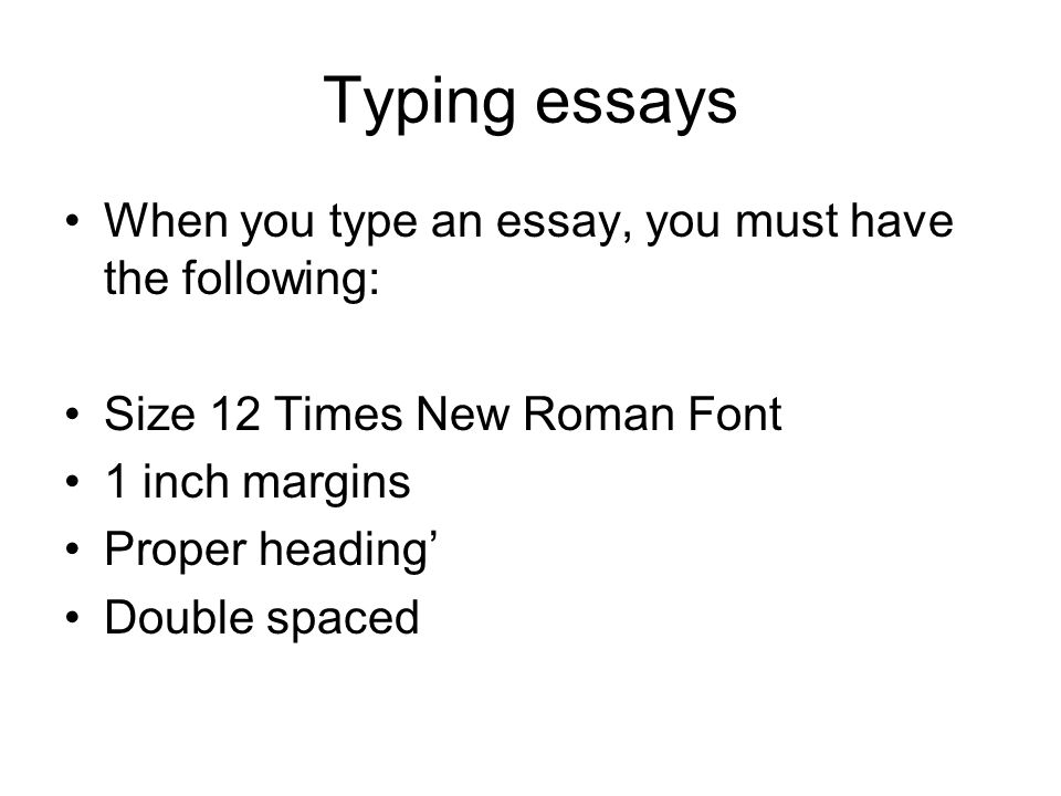 Heading For Essay