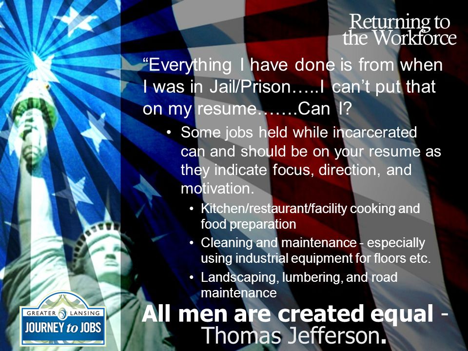 thomas jefferson resume