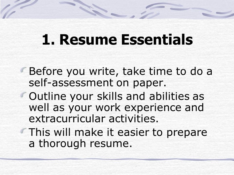 extracurricular activities on resumes