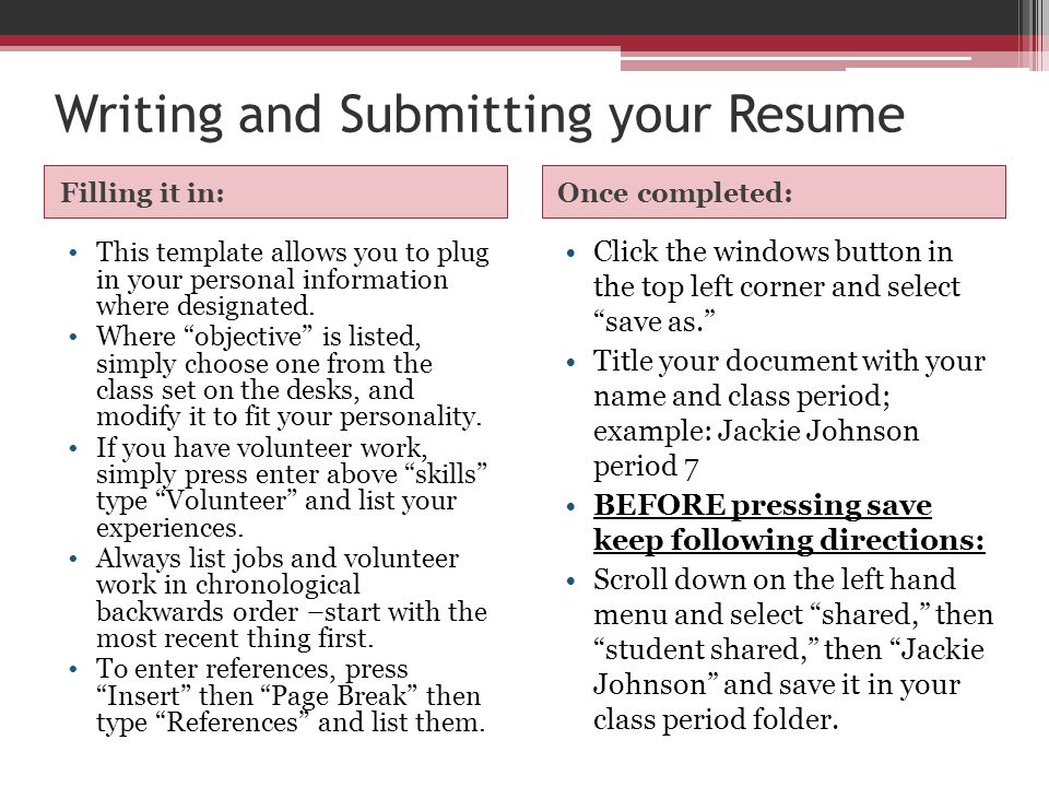 what to title your resume