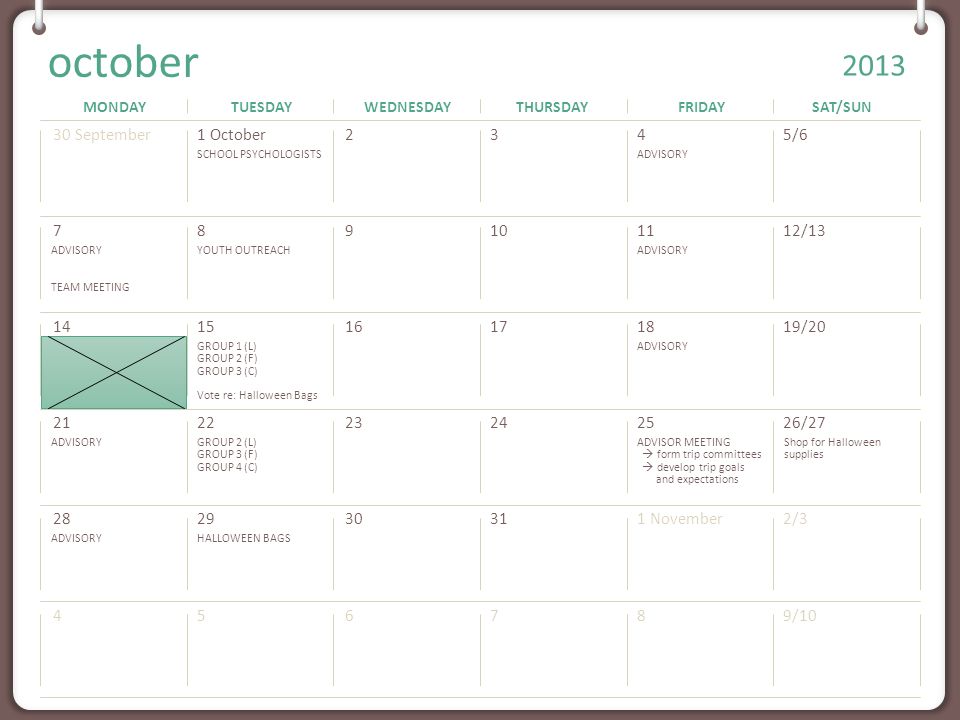 MONDAYTUESDAYWEDNESDAYTHURSDAYFRIDAYSAT/SUN Note: You can print this template to use as a wall calendar.