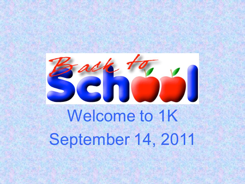 Welcome to 1K September 14, 2011