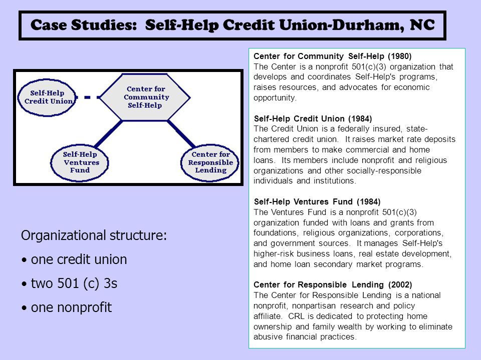 self help credit union