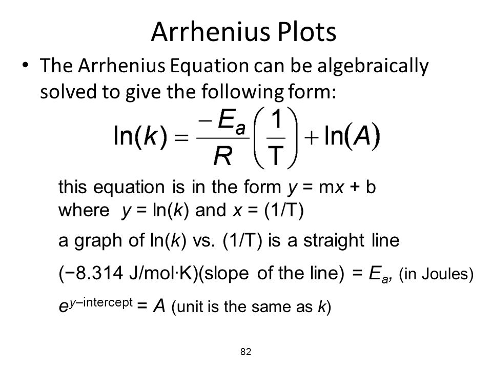 Arrhenius Equation Calculator Talkchannels Chapter 13 Chemical Kinetics Ppt Download Using The Arrhenius Equation To Calculate
