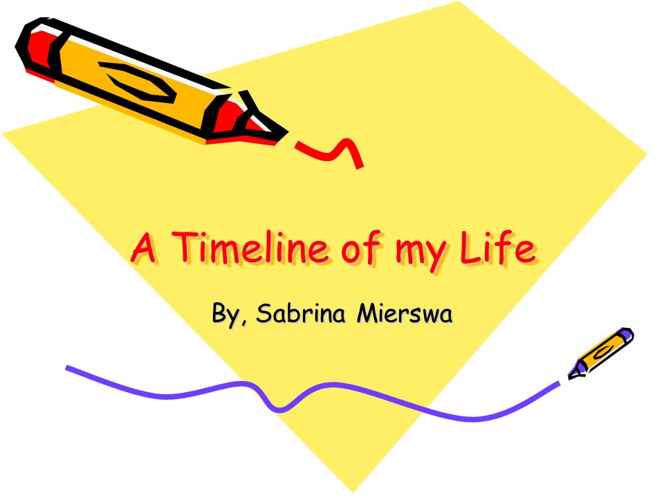 A Timeline of my Life By, Sabrina Mierswa
