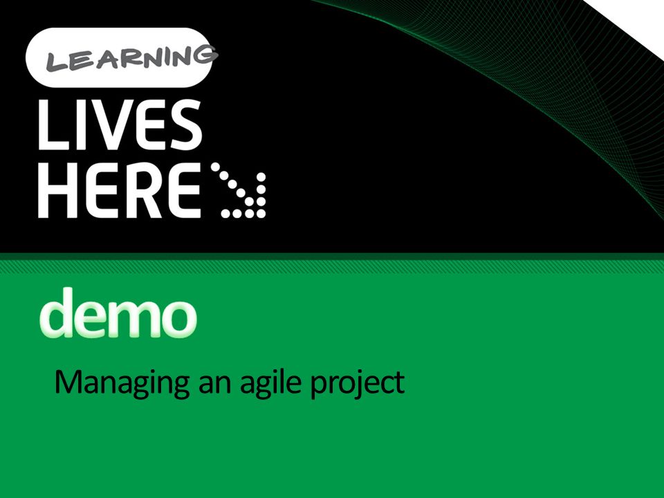 Managing an agile project