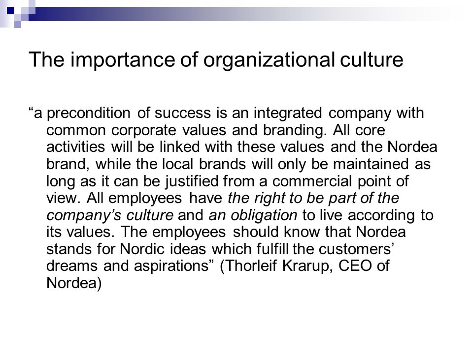 importance of corporate culture